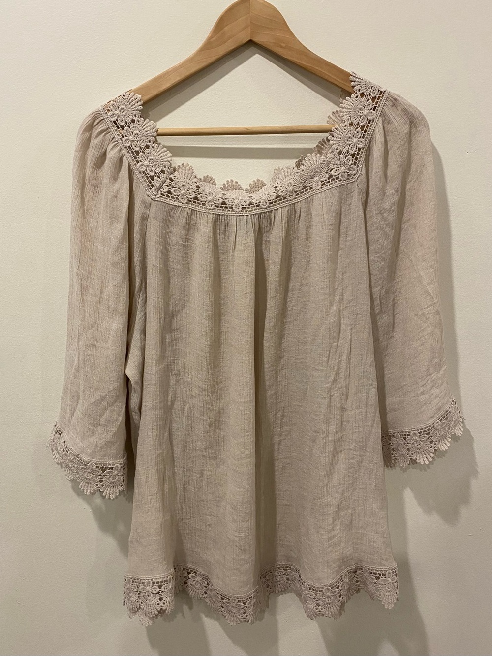 2X flowy top lace trim Zac & Rachel